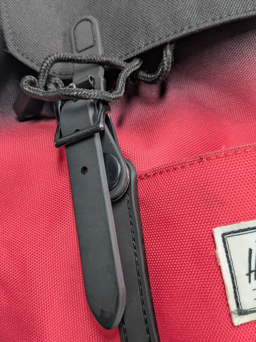 Herschel Supply Company Two-Tone Black and Coral Pink Small Backpack